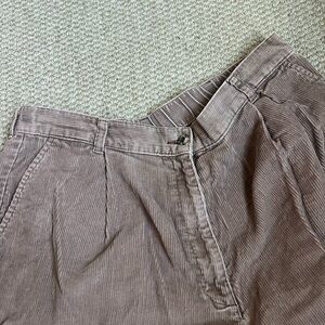 Vintage L.L. Bean Corduroy Pants Womens 16P Pleated Front High Rise Baggy